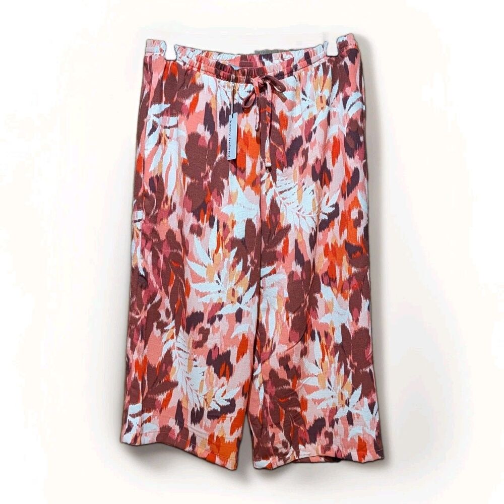 Kathy Ireland Orange, Red Womens Capri's. New With Tag. Size XL